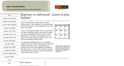 Desktop Screenshot of learntoplaysudoku.com