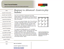 Tablet Screenshot of learntoplaysudoku.com